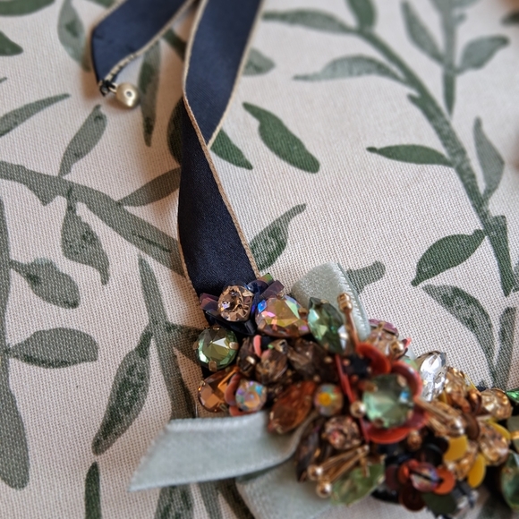 J.Crew Funfetti Mixed Media Ribbon Necklace - Picture 2 of 7